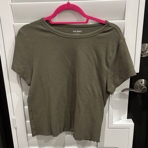 Old Navy Women's Short Sleeve Khaki Tee
